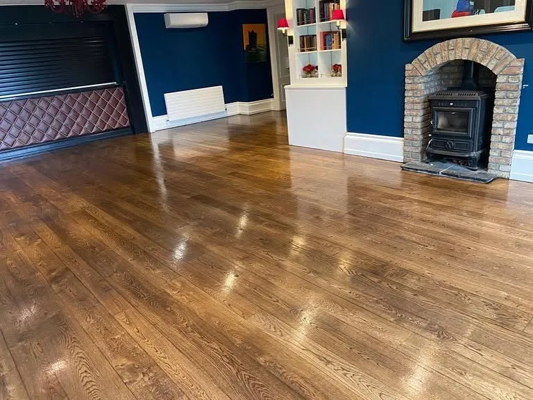Timber floor after restoration