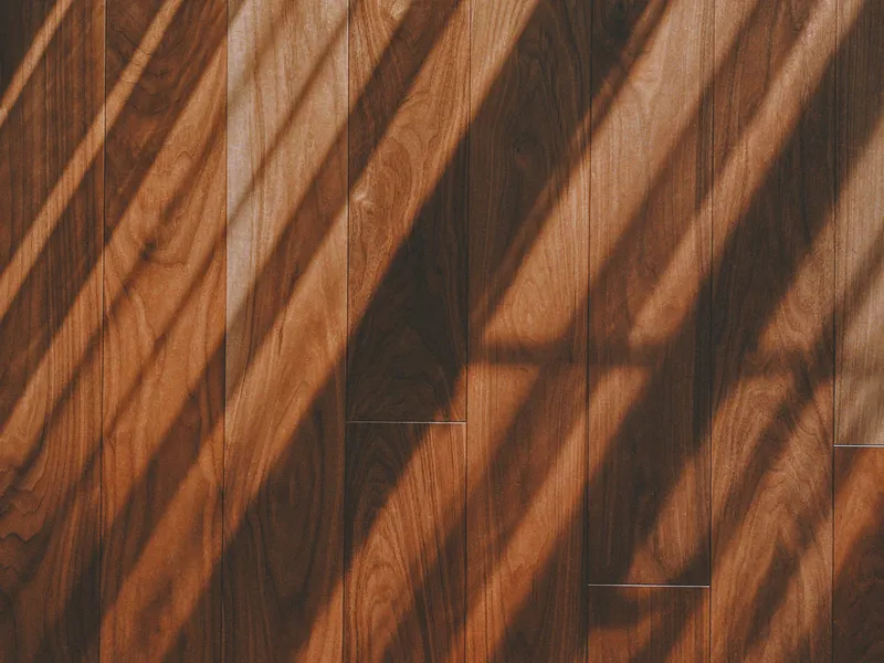Timber floor showing a stained finish