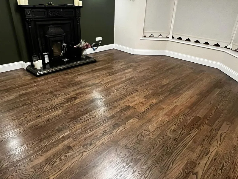Timber floor prepared for professional sanding